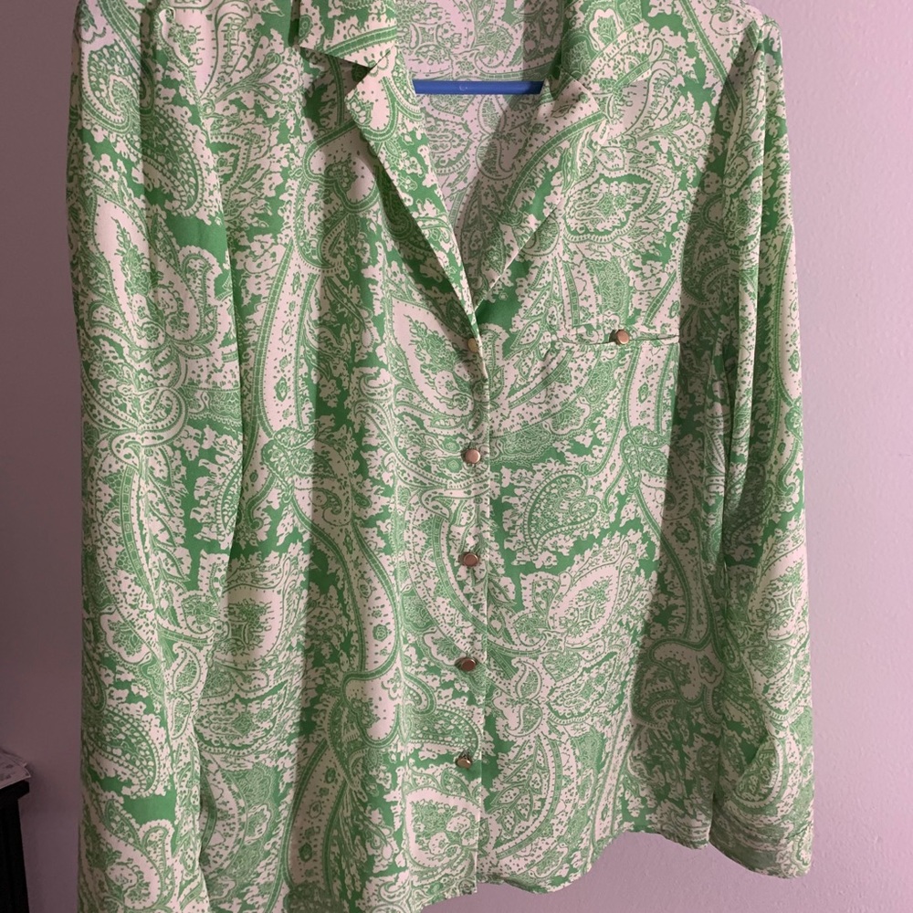 Green Paisley Shirt